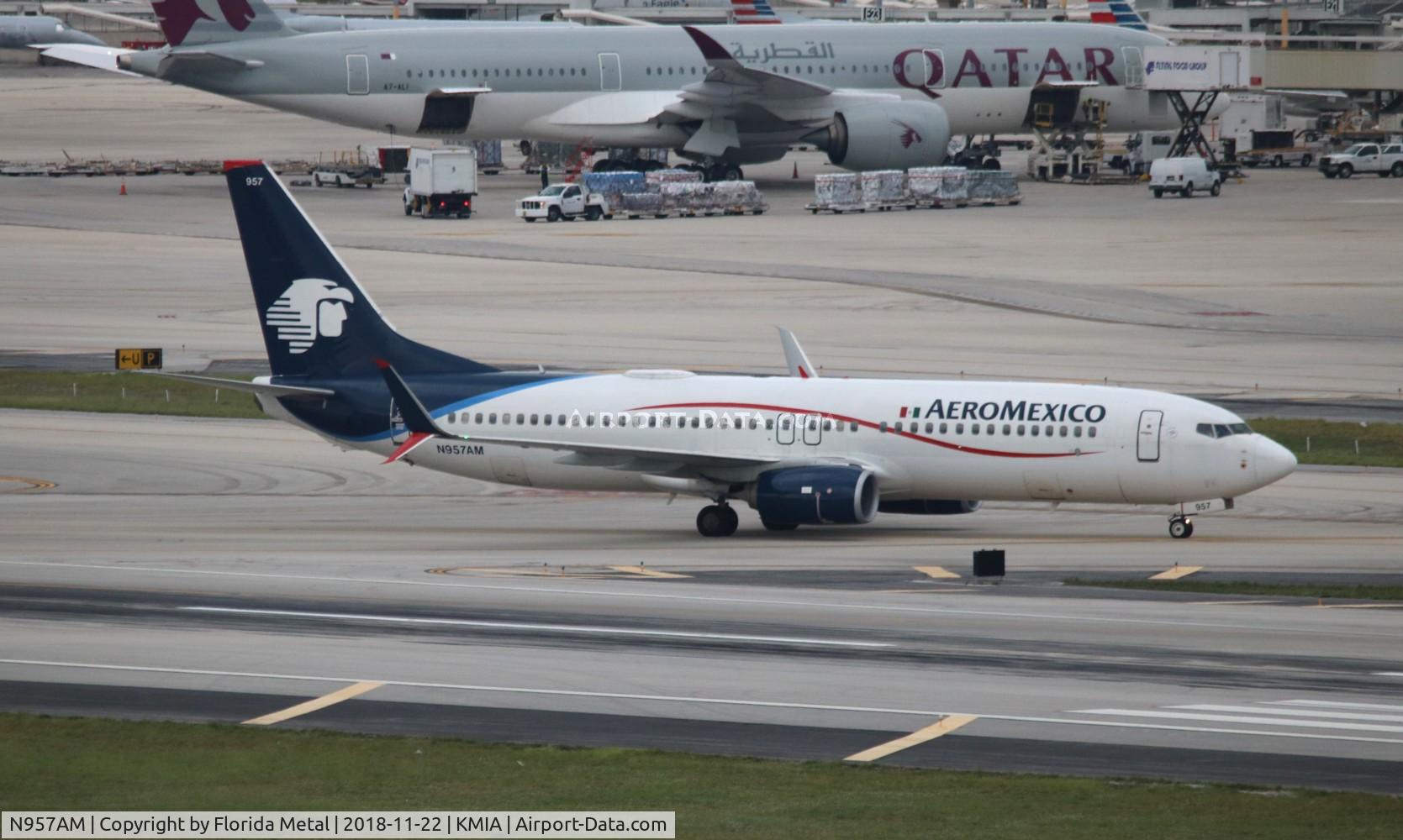 N957AM, 2015 Boeing 737-852 C/N 39957, Aeromexico