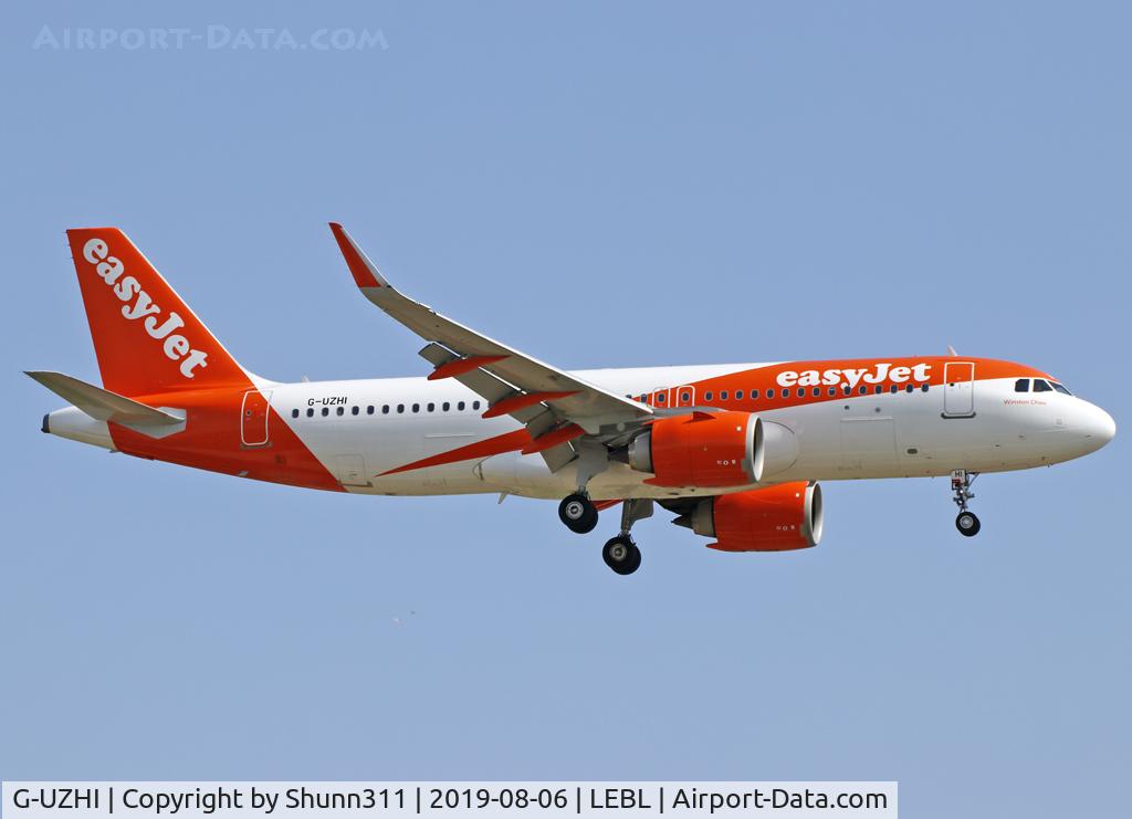 G-UZHI, 2018 Airbus A320-251NEO C/N 8304, Landing 25R