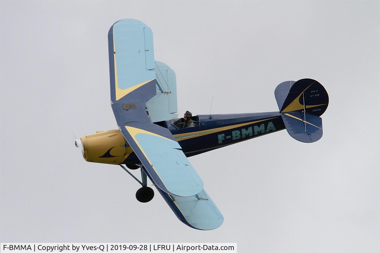 F-BMMA, Stampe-Vertongen SV-4A C/N 630, Stampe-Vertongen SV-4A, On display, Morlaix-Ploujean airport (LFRU-MXN) air show 2019