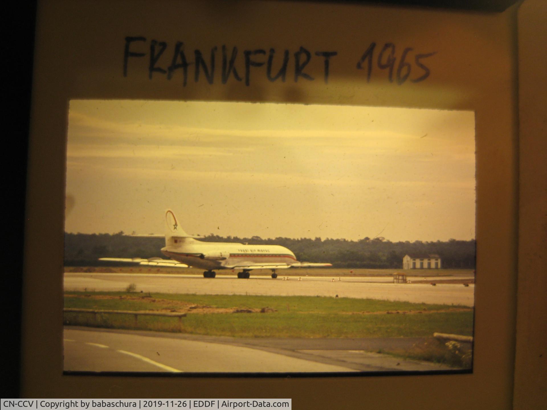 CN-CCV, 1960 Sud Aviation SE-210 Caravelle III C/N 032, in Frankfurt 1965