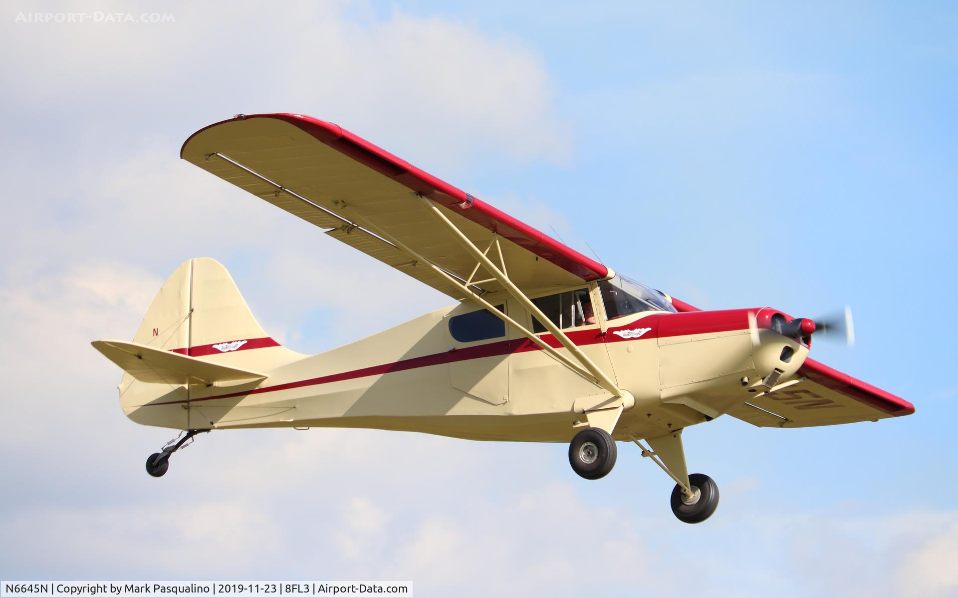 N6645N, 1952 Taylorcraft 15A C/N 5-13045, Taylorcraft 15A