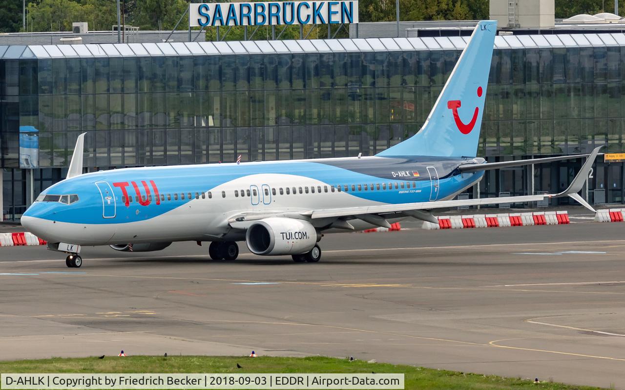 D-AHLK, 2008 Boeing 737-8K5 C/N 35143, taxying to the active prior departure
