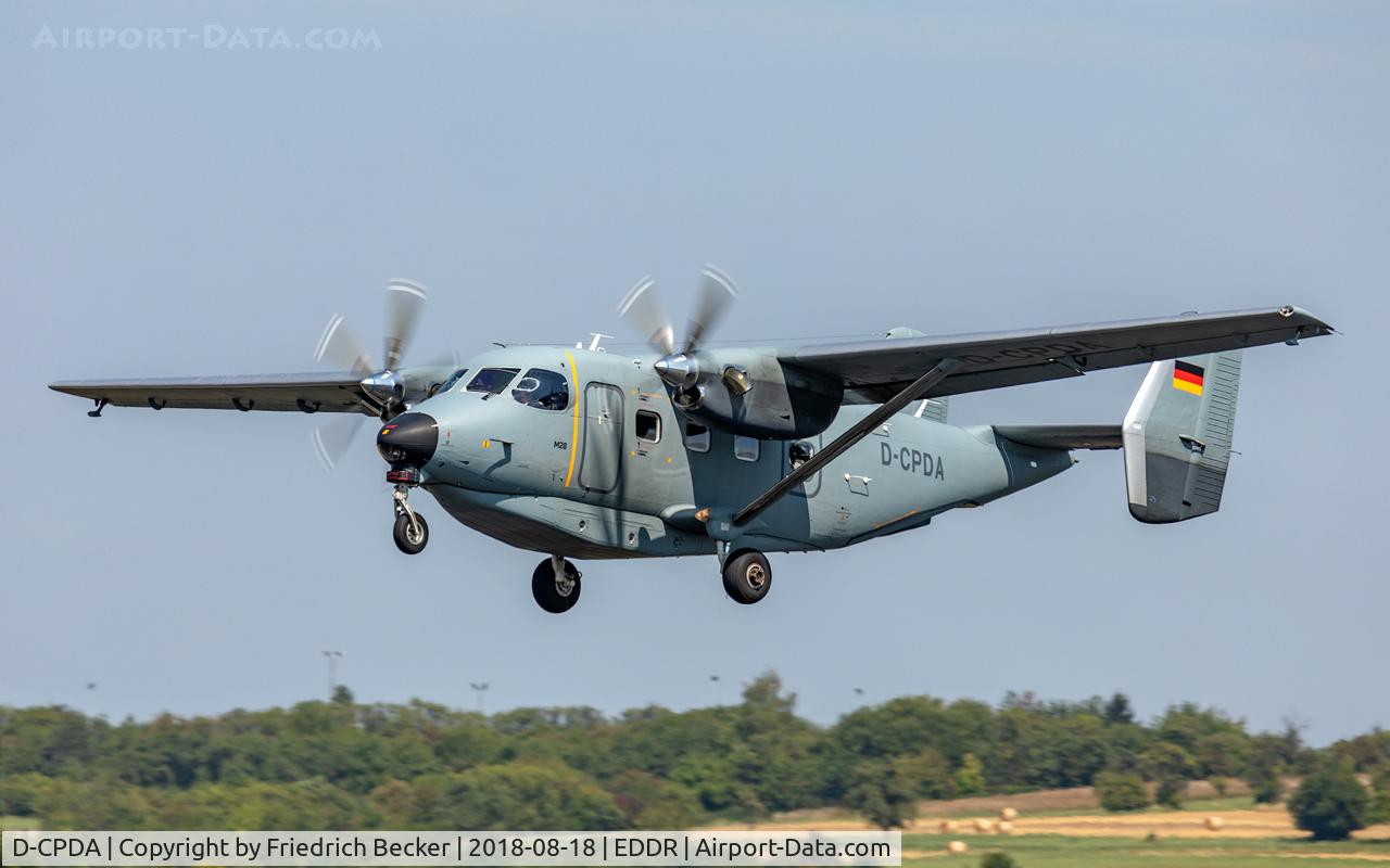D-CPDA, PZL-Mielec M-28 Skytruck C/N AJE003045, departure via RW27