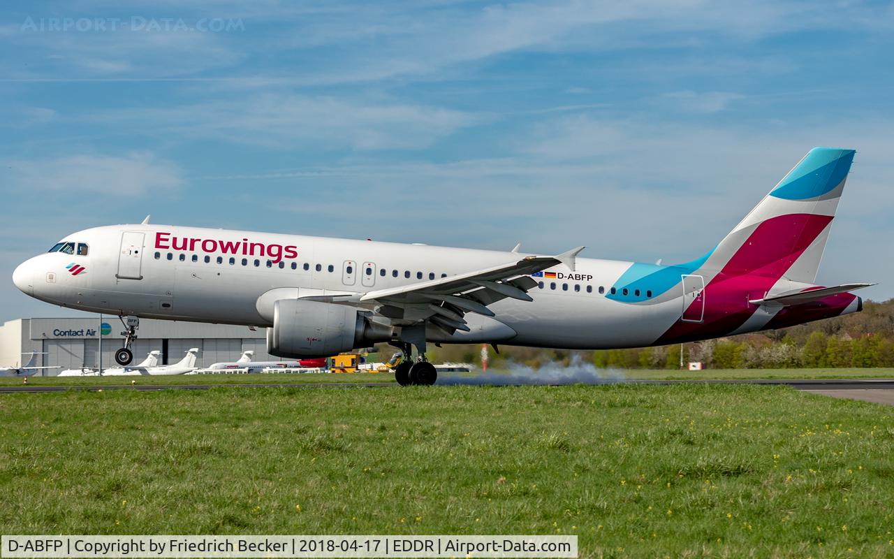 D-ABFP, 2011 Airbus A320-214 C/N 4606, touchdown RW27