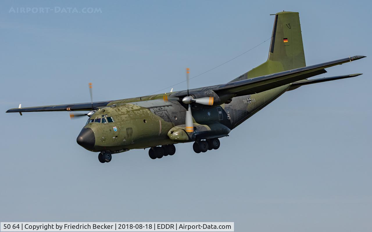 50 64, Transall C-160D C/N D101, on final RW27