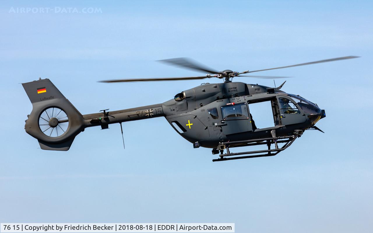 76 15, Airbus Helicopters H-145M (MBB-BK117 D2M) C/N 20139, returning from a support mission
