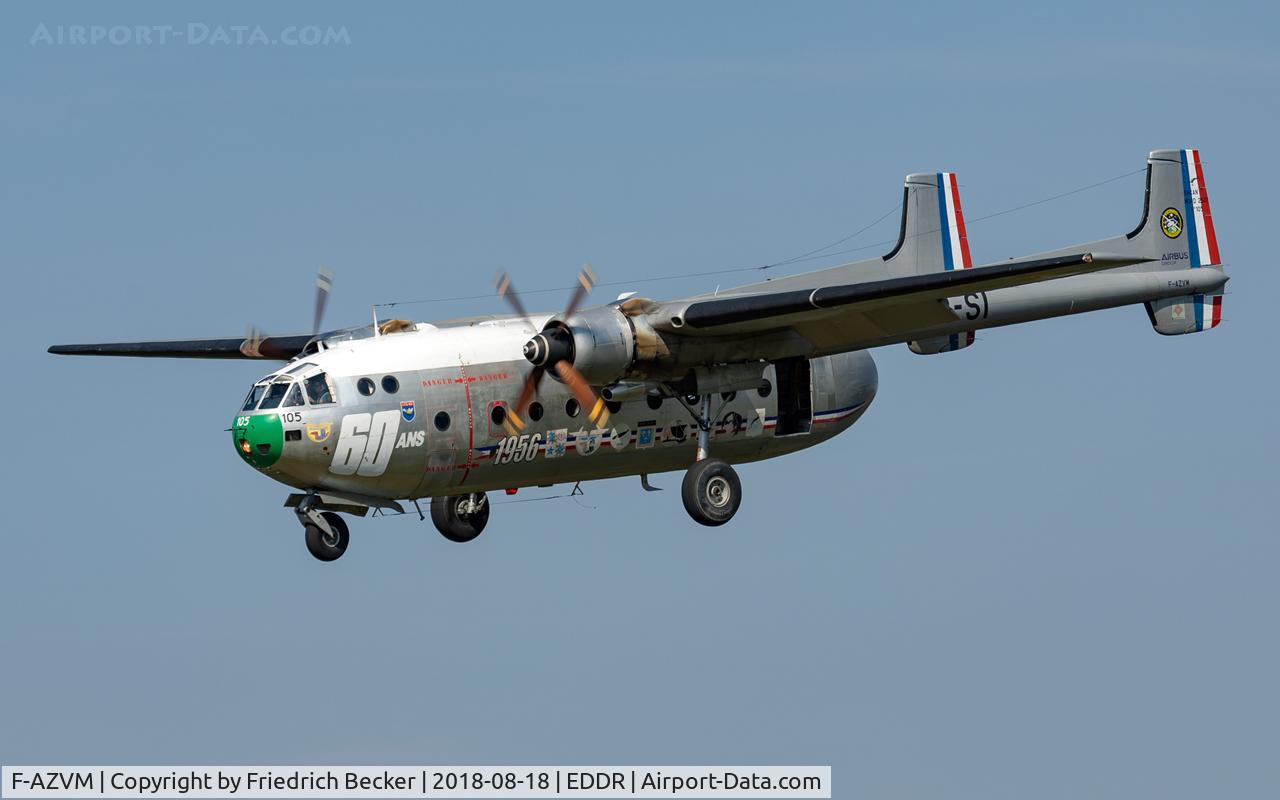 F-AZVM, 1956 Nord N-2501F Noratlas C/N 105, on final RW27