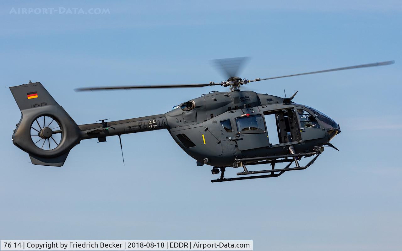 76 14, Airbus Helicopters H-145M C/N 20136, returning from a support mission