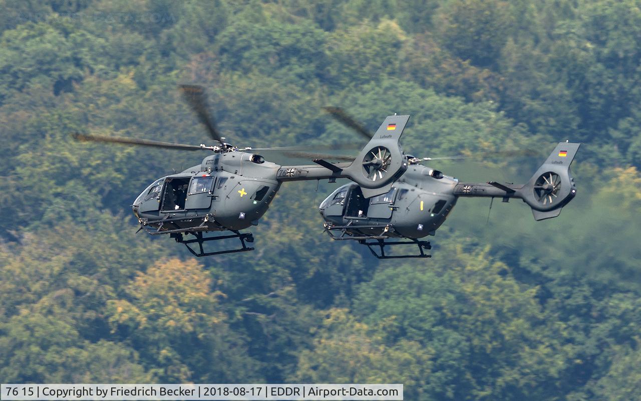 76 15, Airbus Helicopters H-145M (MBB-BK117 D2M) C/N 20139, departure for another support mission