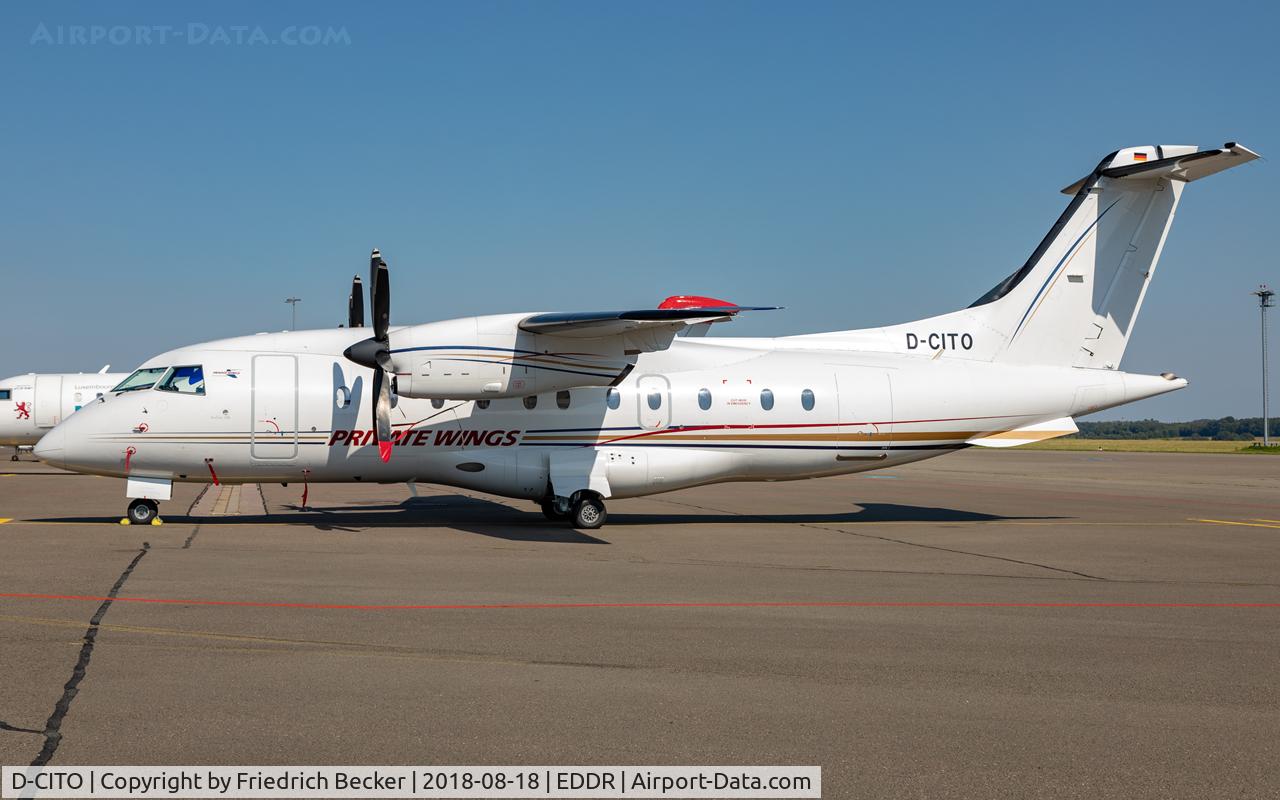 D-CITO, 1995 Dornier 328-100 C/N 3063, parked at the apron