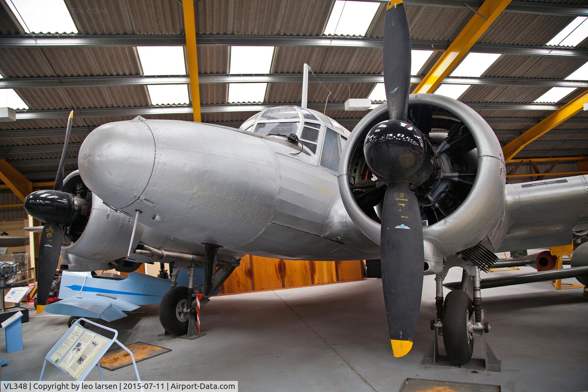 VL348, Avro 652A Anson C.19 Srs 2 C/N 34219, Newark Air Museum 11.7.2015