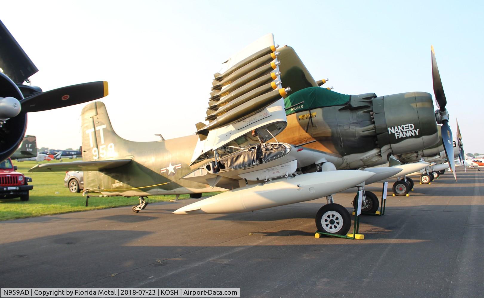N959AD, Douglas A-1D Skyraider (AD-4NA) C/N 7759, Skyraider