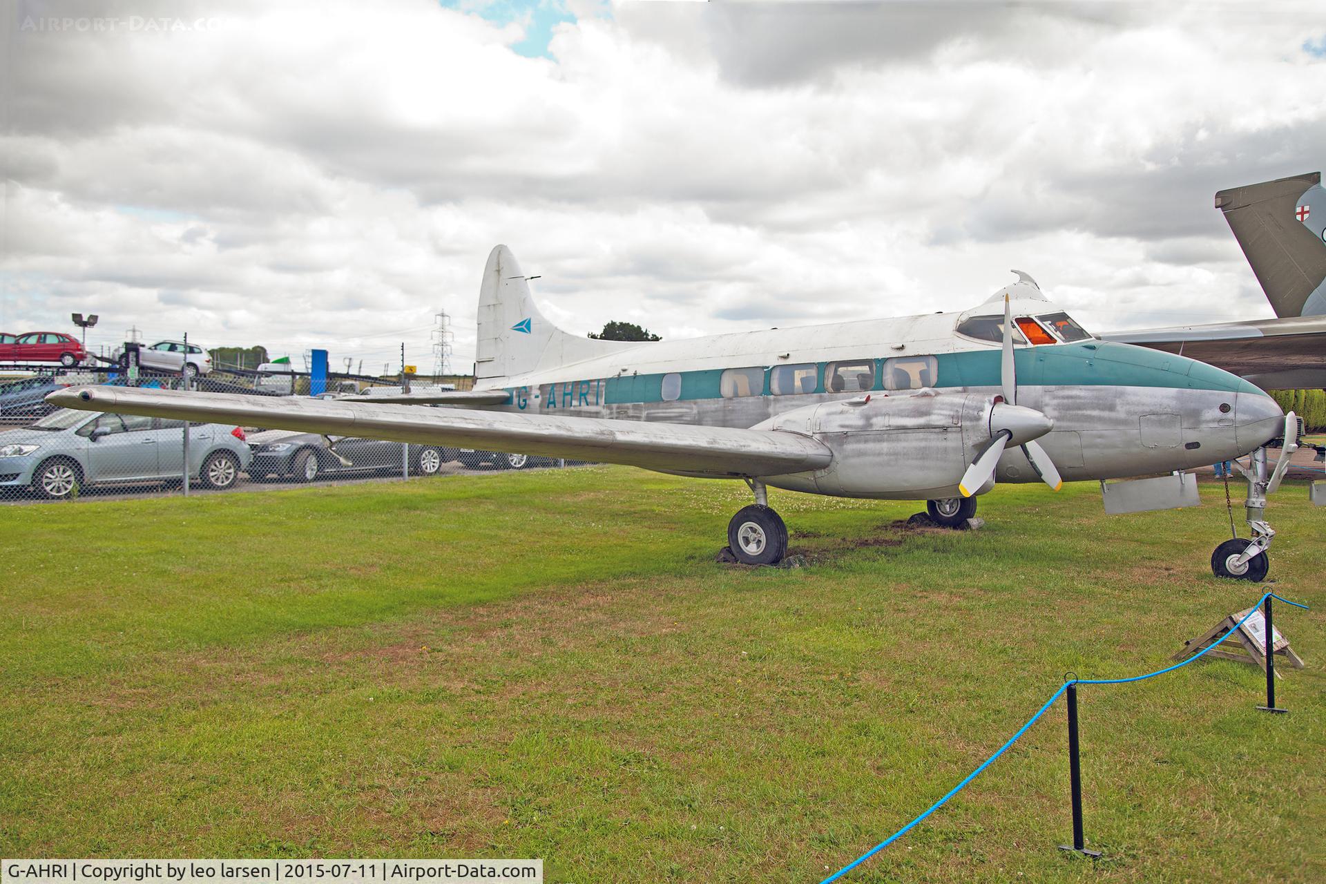 G-AHRI, 1946 De Havilland DH-104 Dove 1B C/N 04008, Newark Air Museum 11.7.2015
