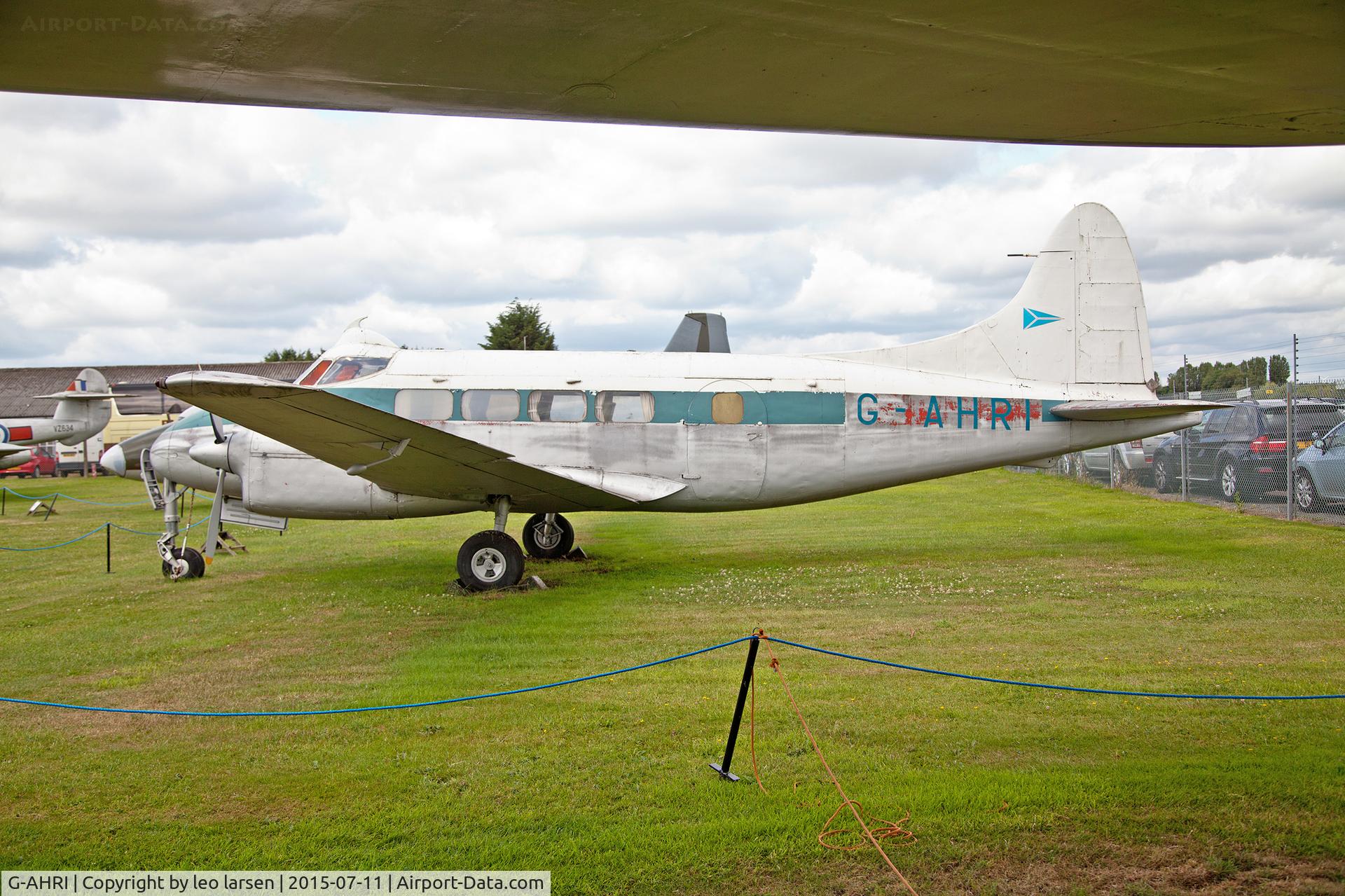 G-AHRI, 1946 De Havilland DH-104 Dove 1B C/N 04008, Newark Air Museum 11.7.2015