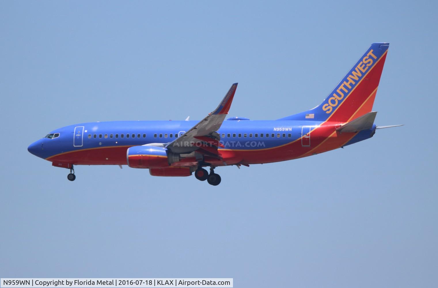 N959WN, 2011 Boeing 737-7H4 C/N 36674, Southwest