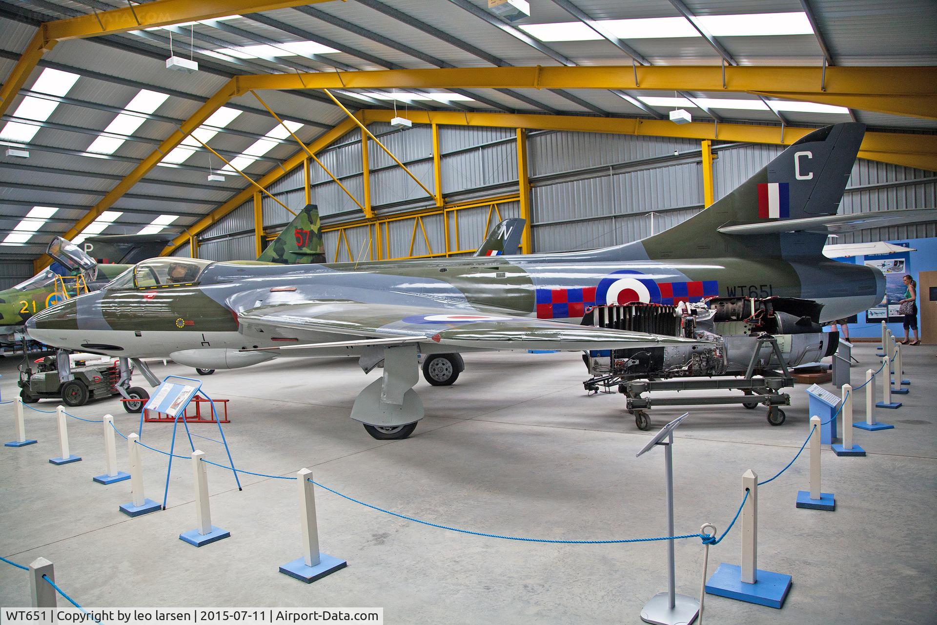 WT651, 1954 Hawker Hunter F.1 C/N 41H-665486, Newark Air Museum 11.7.2015