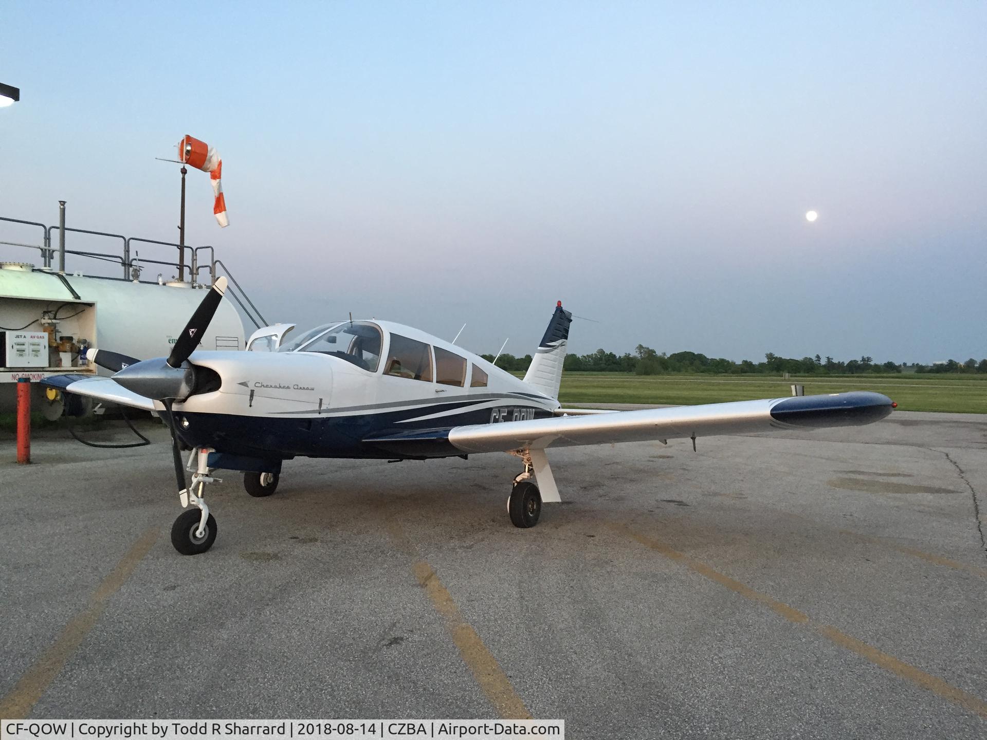CF-QOW, 1968 Piper PA-28R-180 Cherokee Arrow C/N 28R-30939, New paint 2017