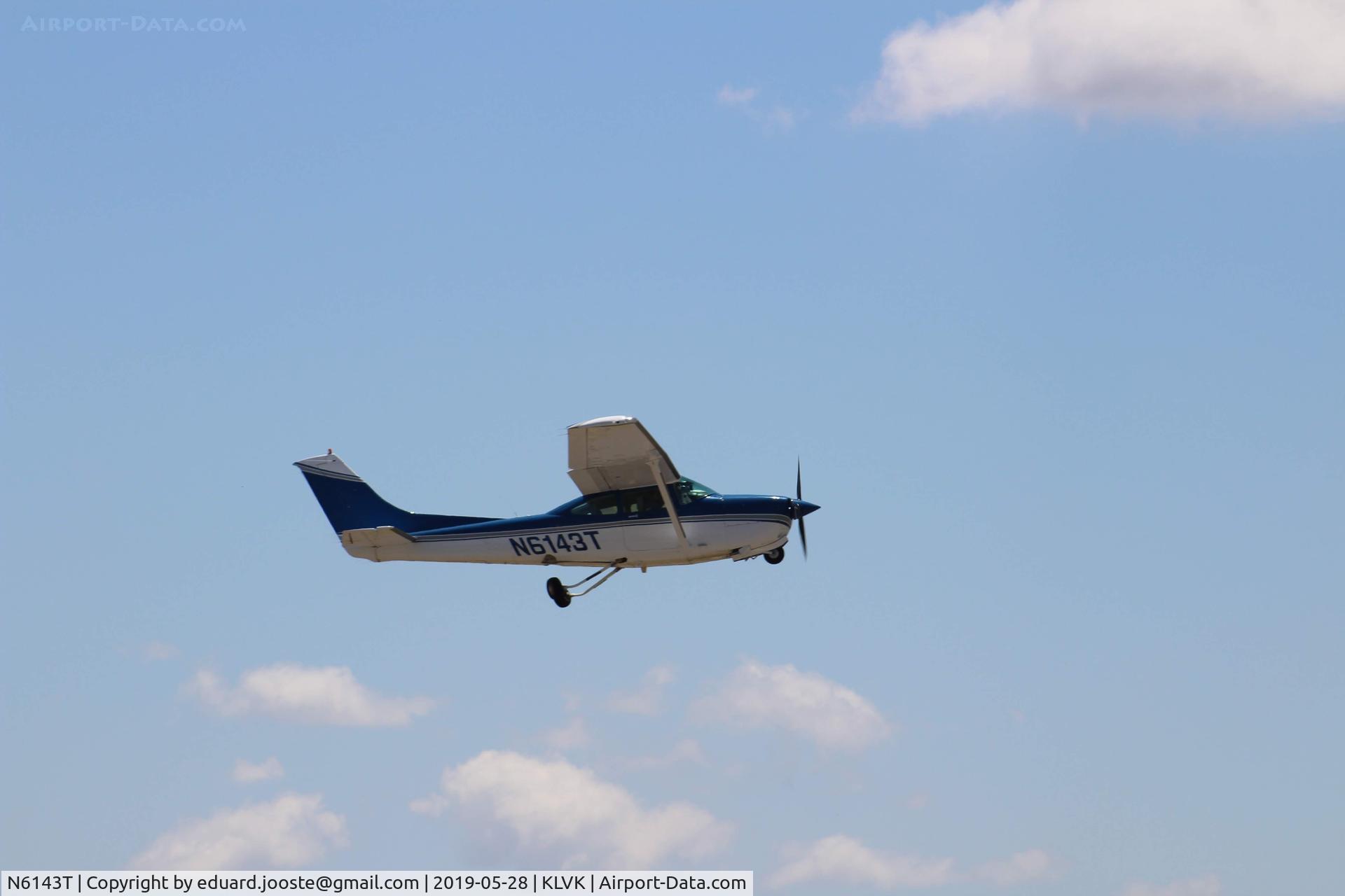 N6143T, 1982 Cessna TR182 Turbo Skylane RG C/N R18201919, Taken during the Wings of Freedom tour at Livermore, CA. 