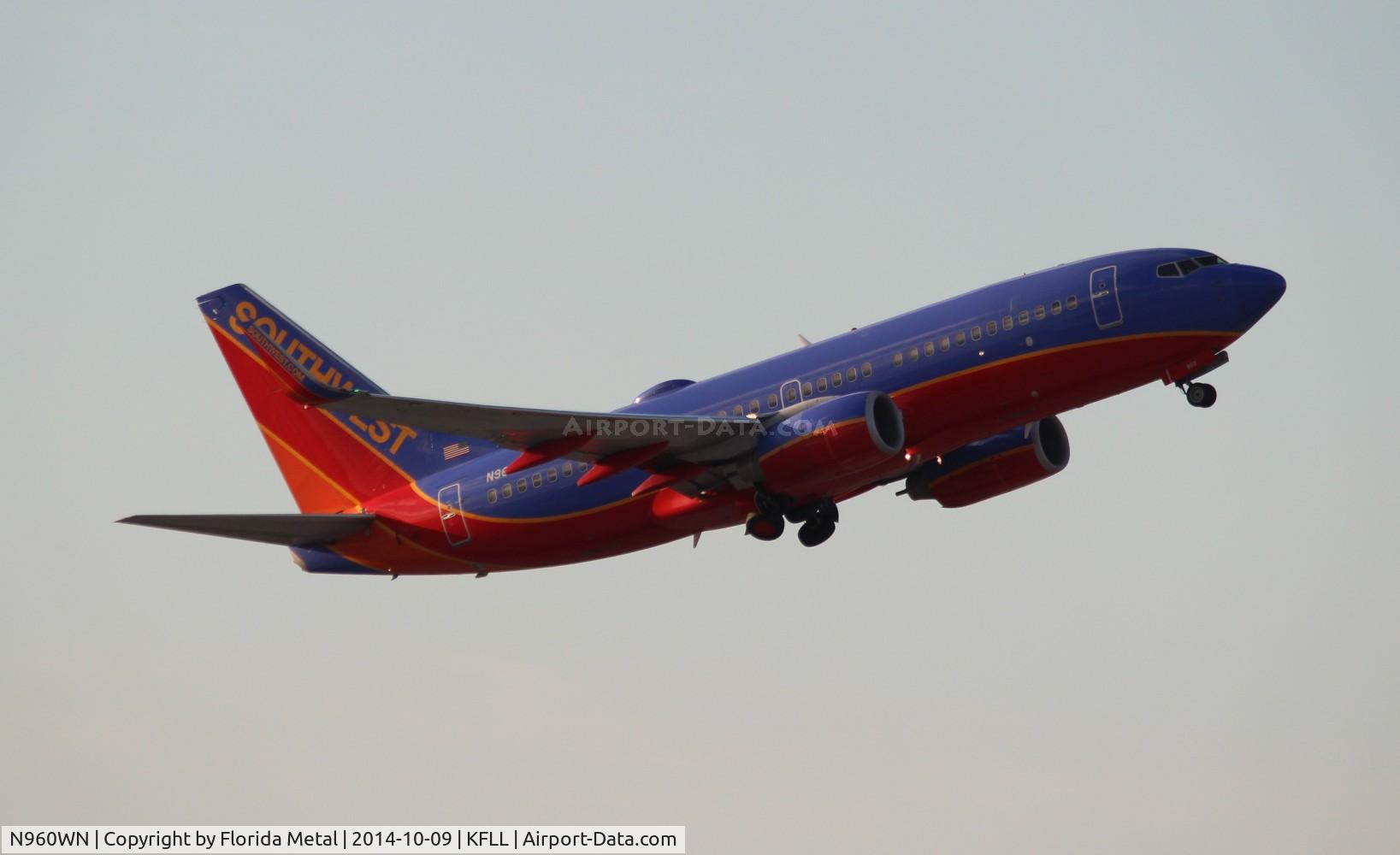 N960WN, 2011 Boeing 737-7H4 C/N 36675, Southwest