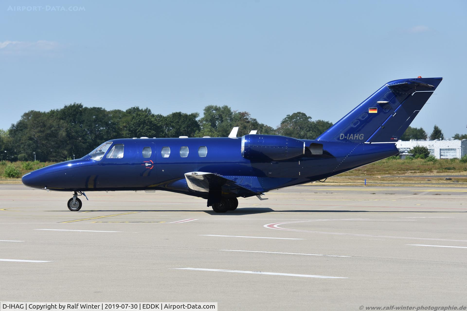 D-IHAG, 1980 Cessna 551 Citation II/SP C/N 551-0180, Cessna 525 CitationJet 1 - AHG Handel & Logistik GmbH - 525-0126 - D-IAHG - 30.07.2019 - CGN