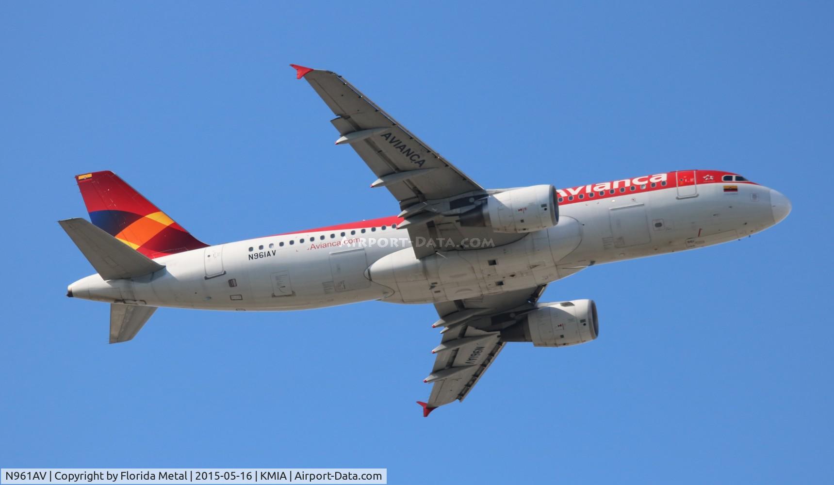 N961AV, 2009 Airbus A320-214 C/N 3961, Avianca