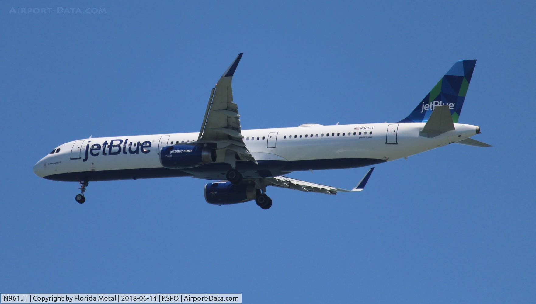 N961JT, 2016 Airbus A321-231 C/N 6930, JetBlue