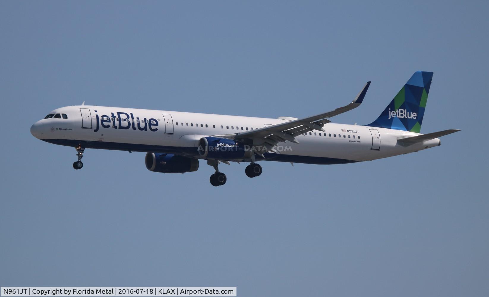 N961JT, 2016 Airbus A321-231 C/N 6930, JetBlue