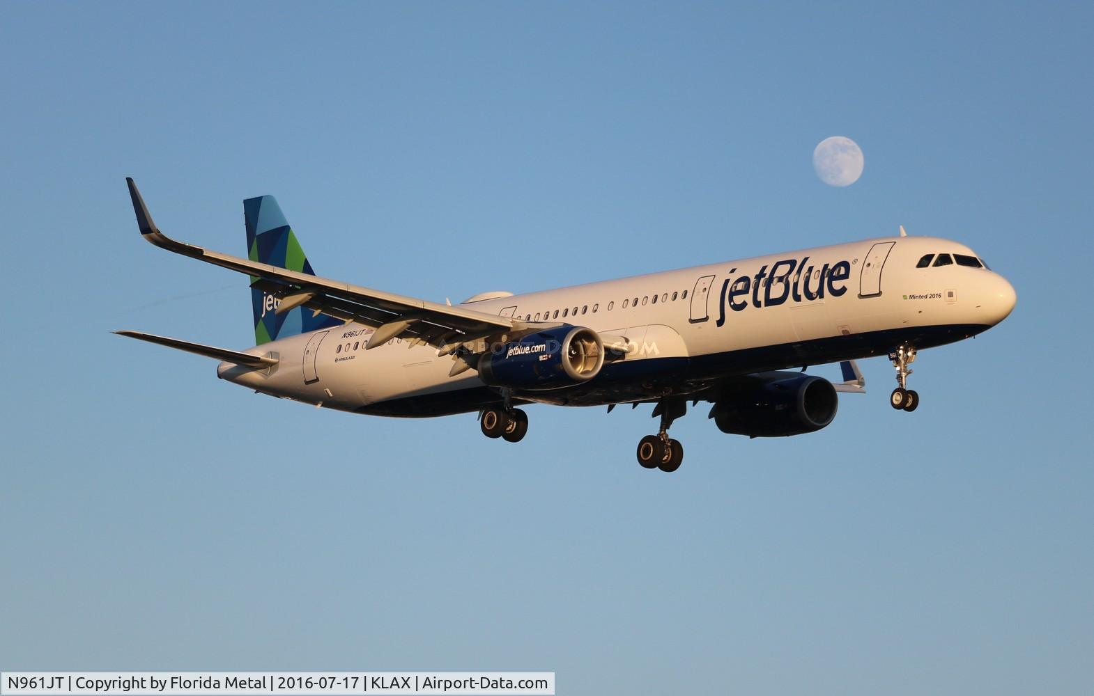 N961JT, 2016 Airbus A321-231 C/N 6930, JetBlue