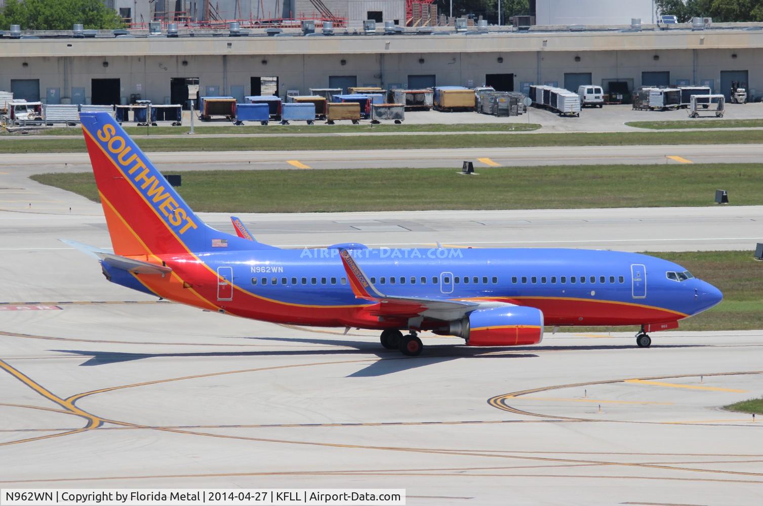N962WN, 2011 Boeing 737-7H4 C/N 36963, Southwest