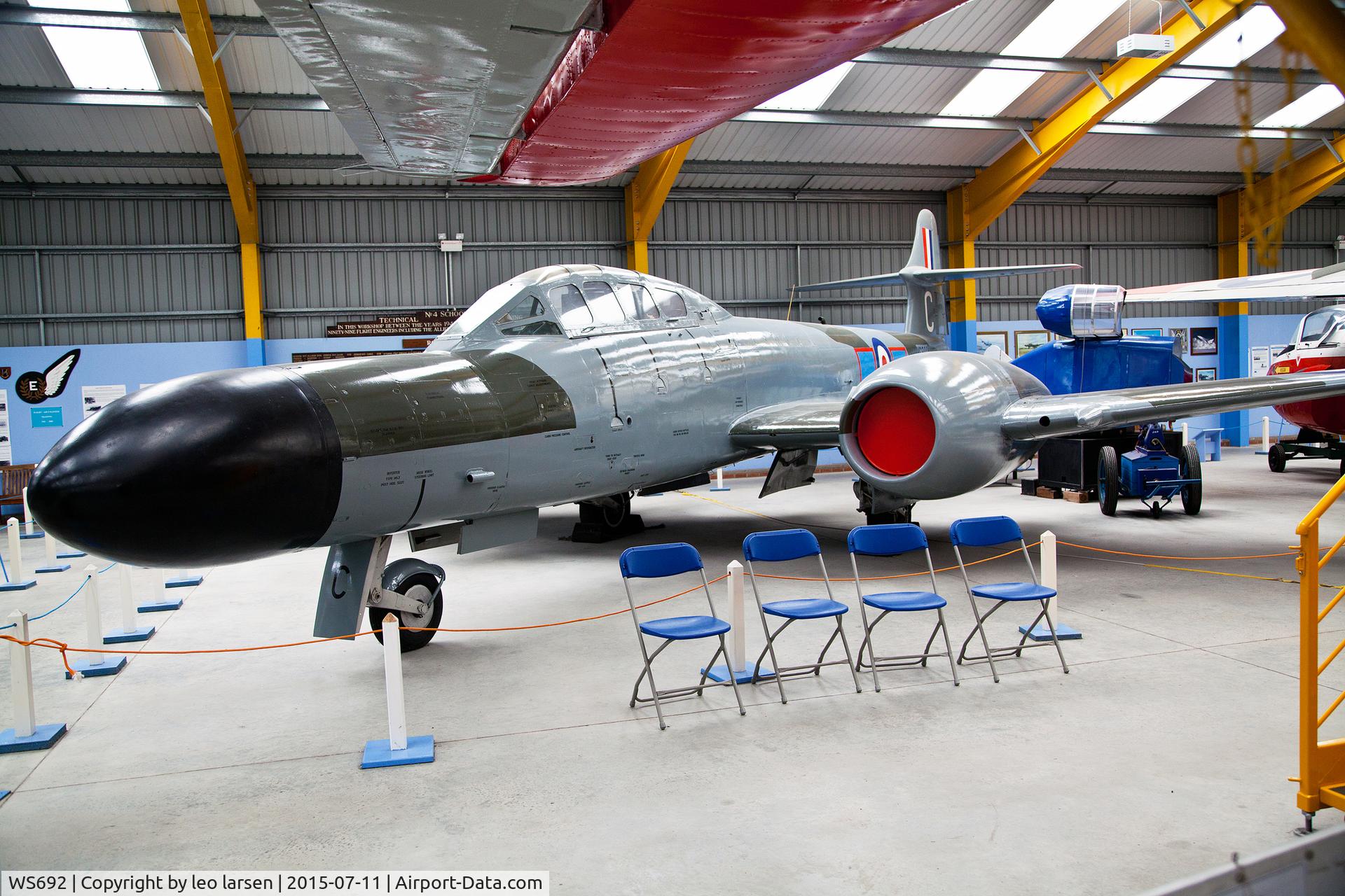 WS692, Gloster Meteor NF.12 C/N Not found WS692, Newark Air Museum 11.7.2015