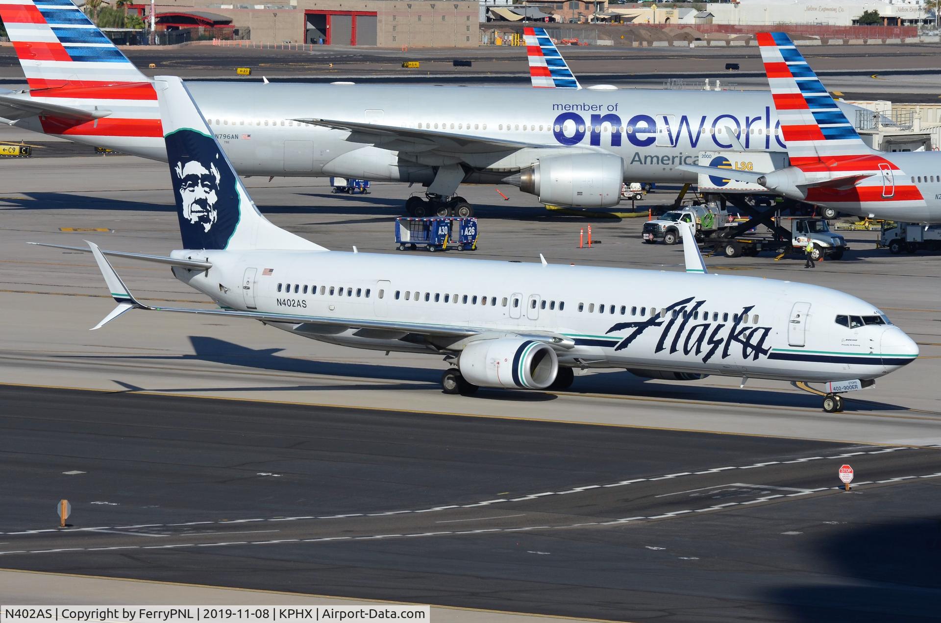 N402AS, 2012 Boeing 737-990/ER C/N 41189, Alaska B739 still in former livery