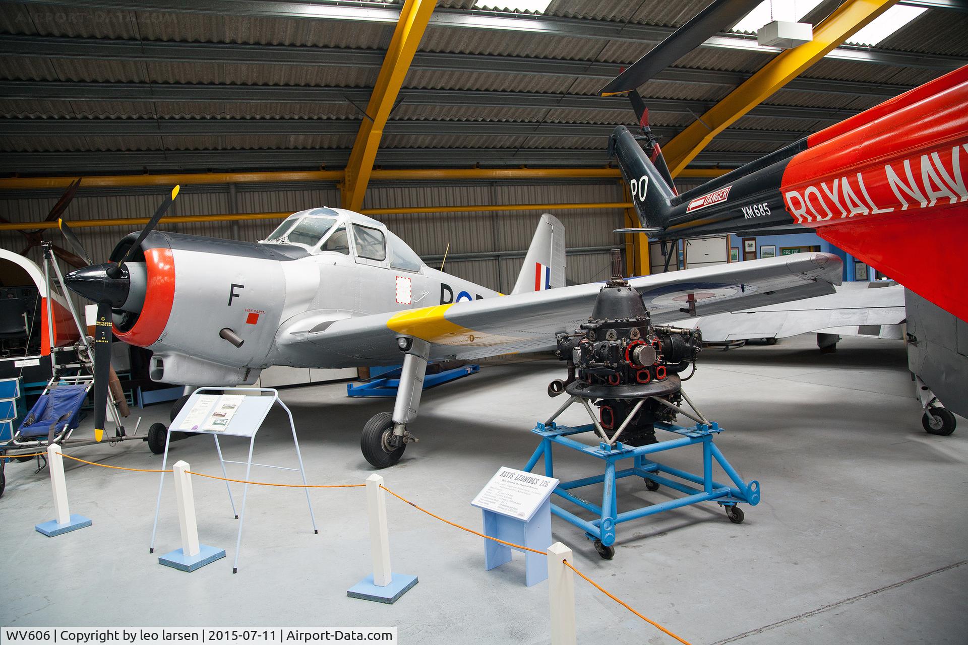 WV606, 1954 Percival P-56 Provost T.1 C/N PAC/56/133, Newark Air Museum 11.7.2015