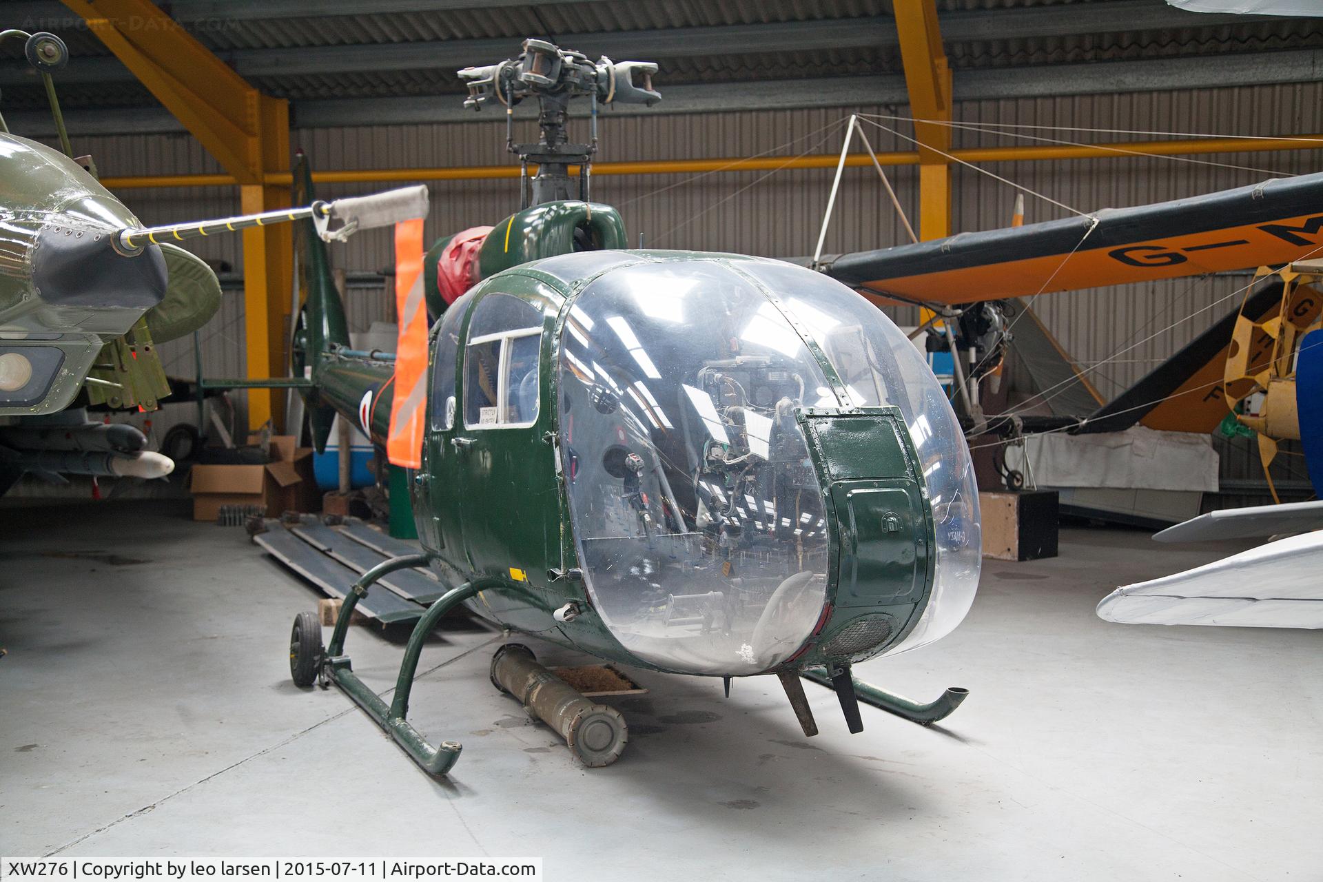 XW276, Sud SA-341 Gazelle C/N 03, Newark Air Museum 11.7.2015