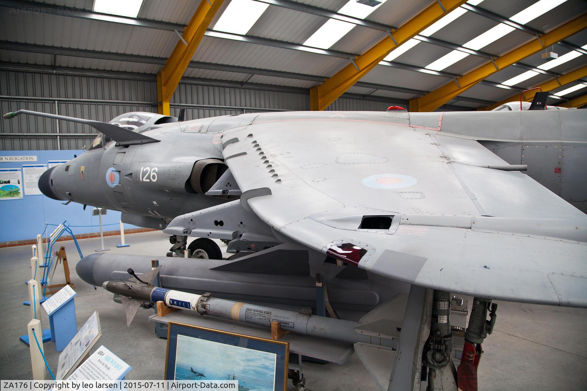 ZA176, 1981 British Aerospace Sea Harrier F/A.2 C/N 41H-912027/P6, Newark Air Museum 11.7.2015