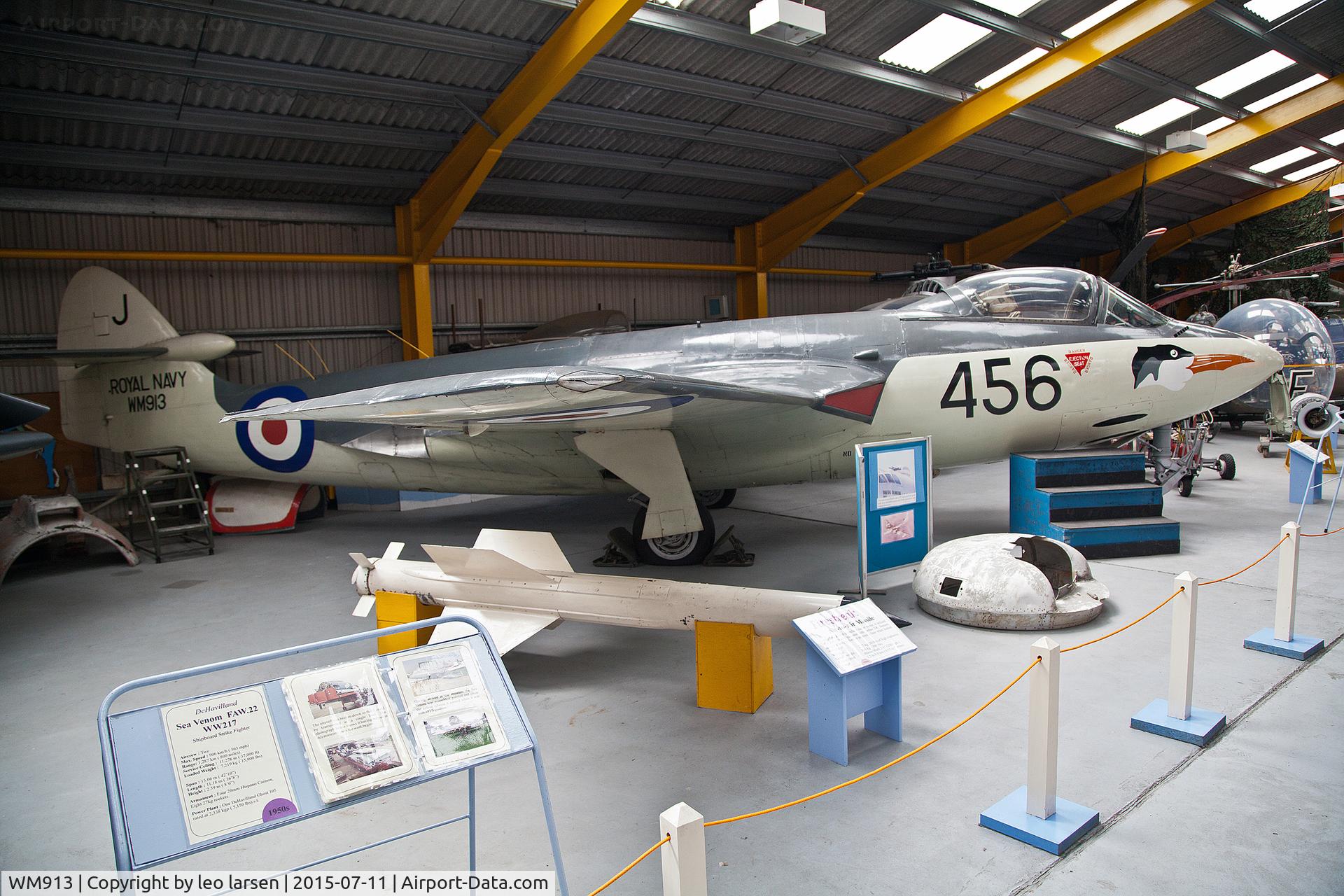 WM913, Hawker Sea Hawk FB.3 C/N 5965, Newark Air Museum 11.7.2015