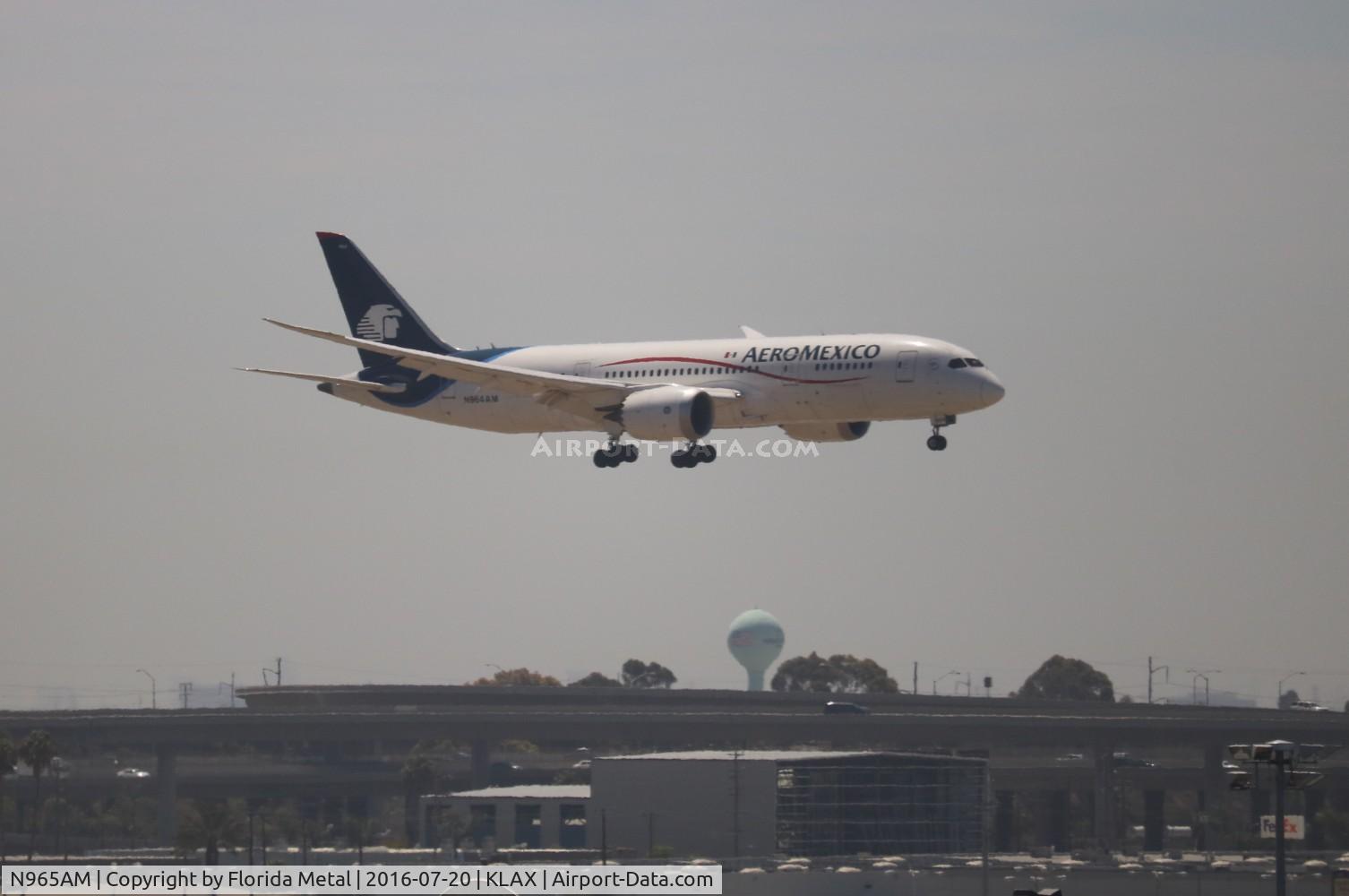 N965AM, 2013 Boeing 787-8 Dreamliner C/N 35308, Aeromexico