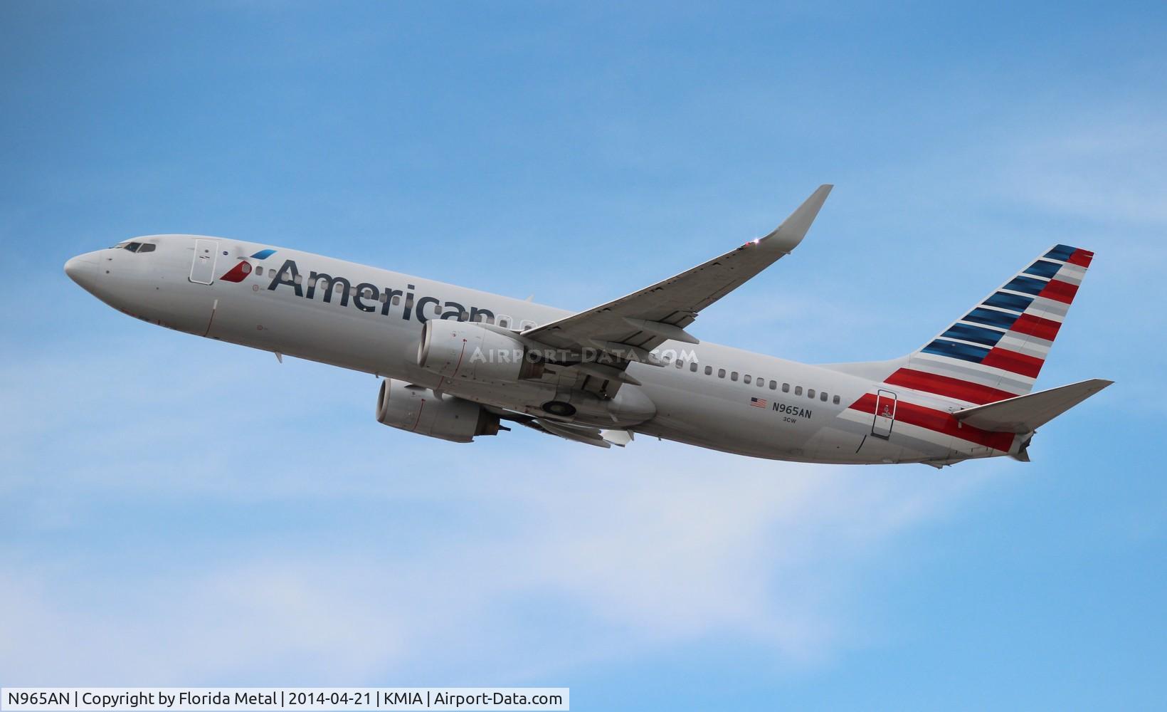 N965AN, 2001 Boeing 737-823 C/N 29544, American