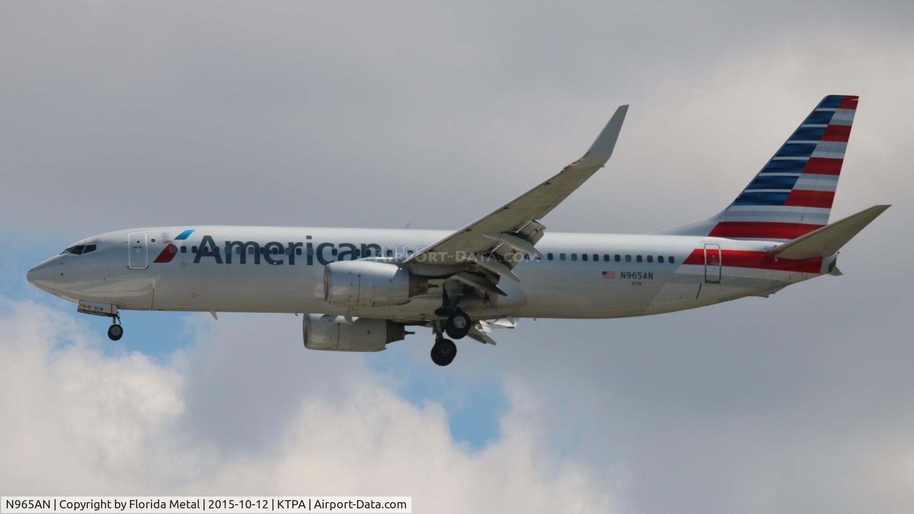 N965AN, 2001 Boeing 737-823 C/N 29544, American