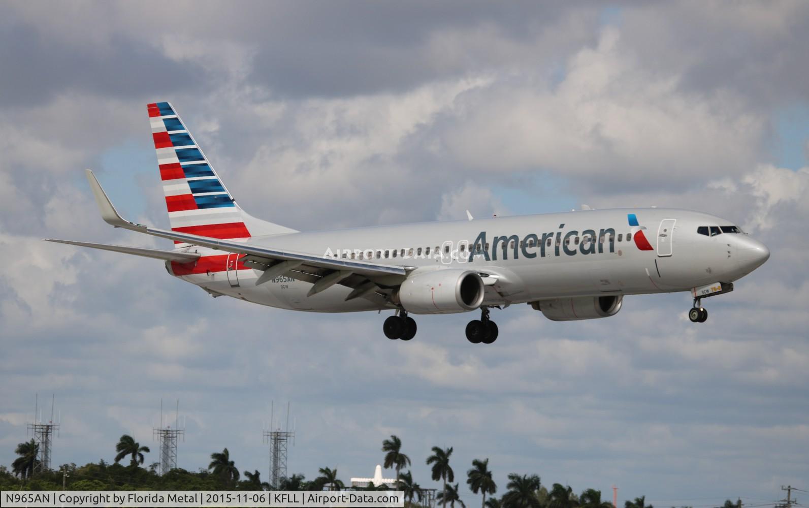 N965AN, 2001 Boeing 737-823 C/N 29544, American