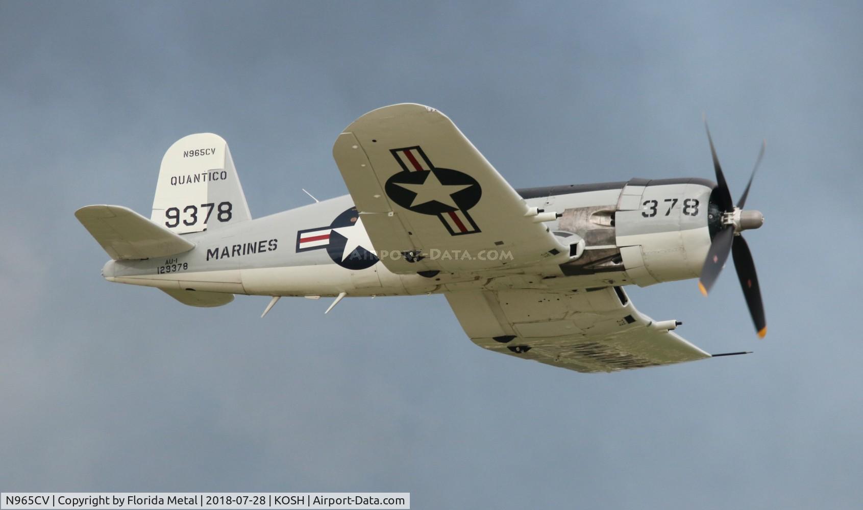 N965CV, 1952 Vought F4U-7 Corsair C/N 965, Corsair
