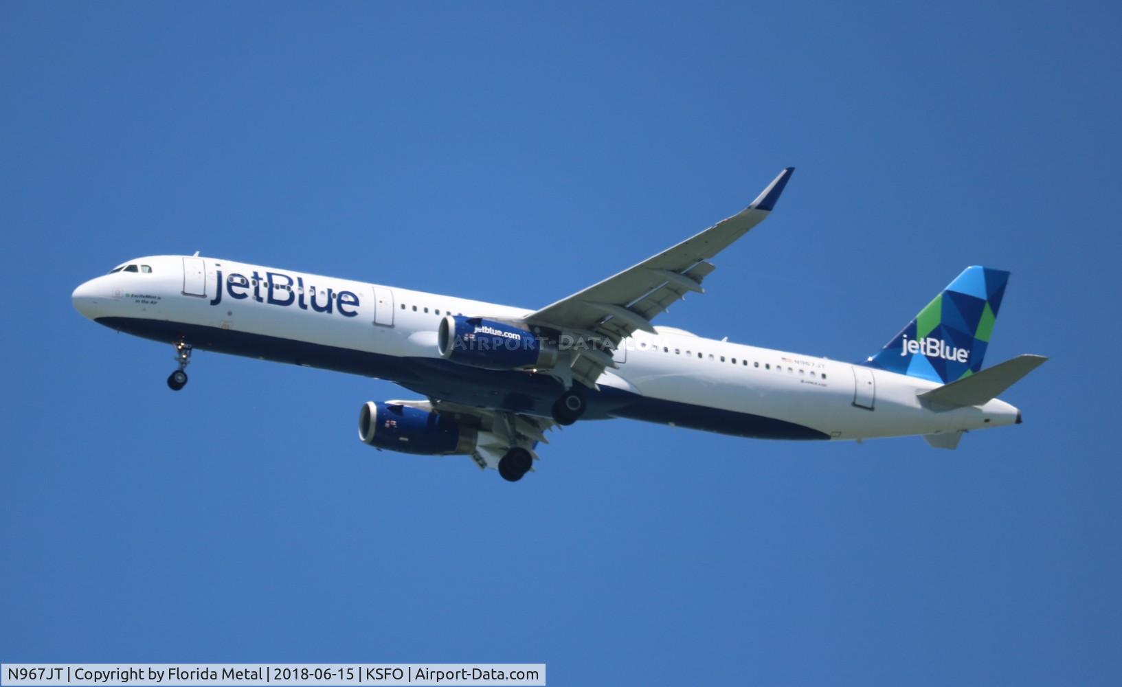 N967JT, 2016 Airbus A321-231 C/N 7257, JetBlue