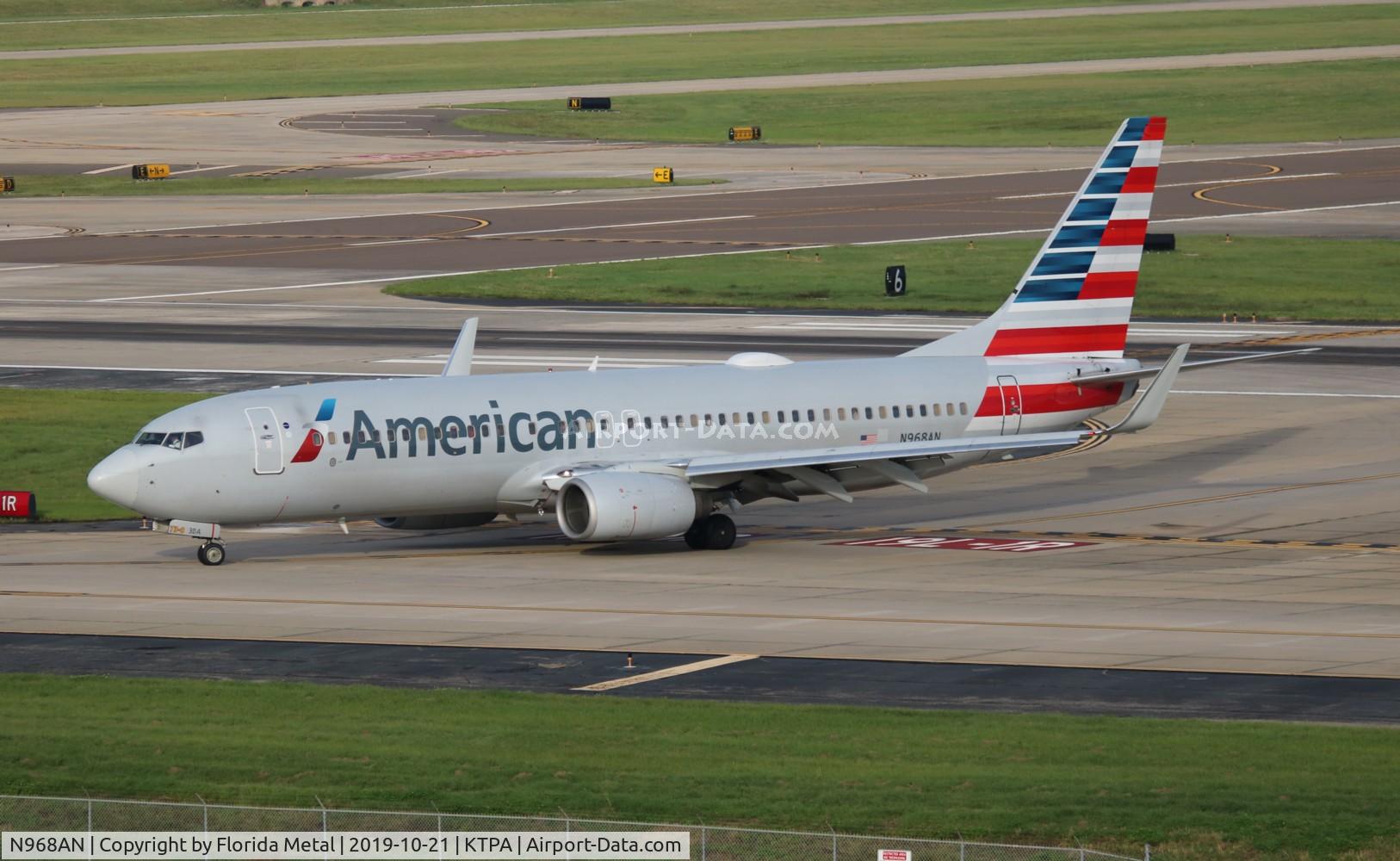 N968AN, 2001 Boeing 737-823 C/N 30095, American