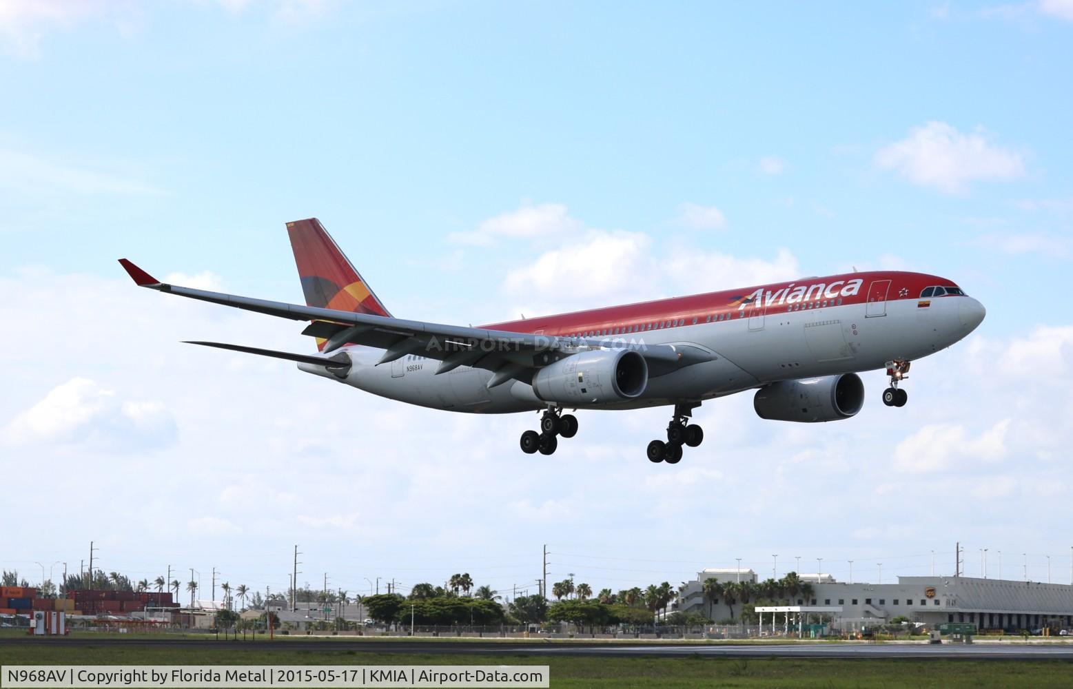 N968AV, 2009 Airbus A330-243 C/N 1009, Avianca