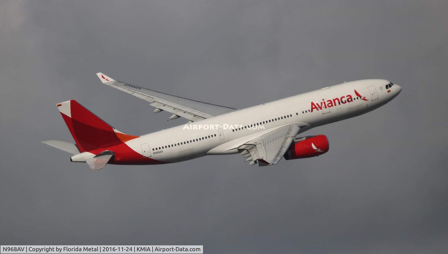 N968AV, 2009 Airbus A330-243 C/N 1009, Avianca