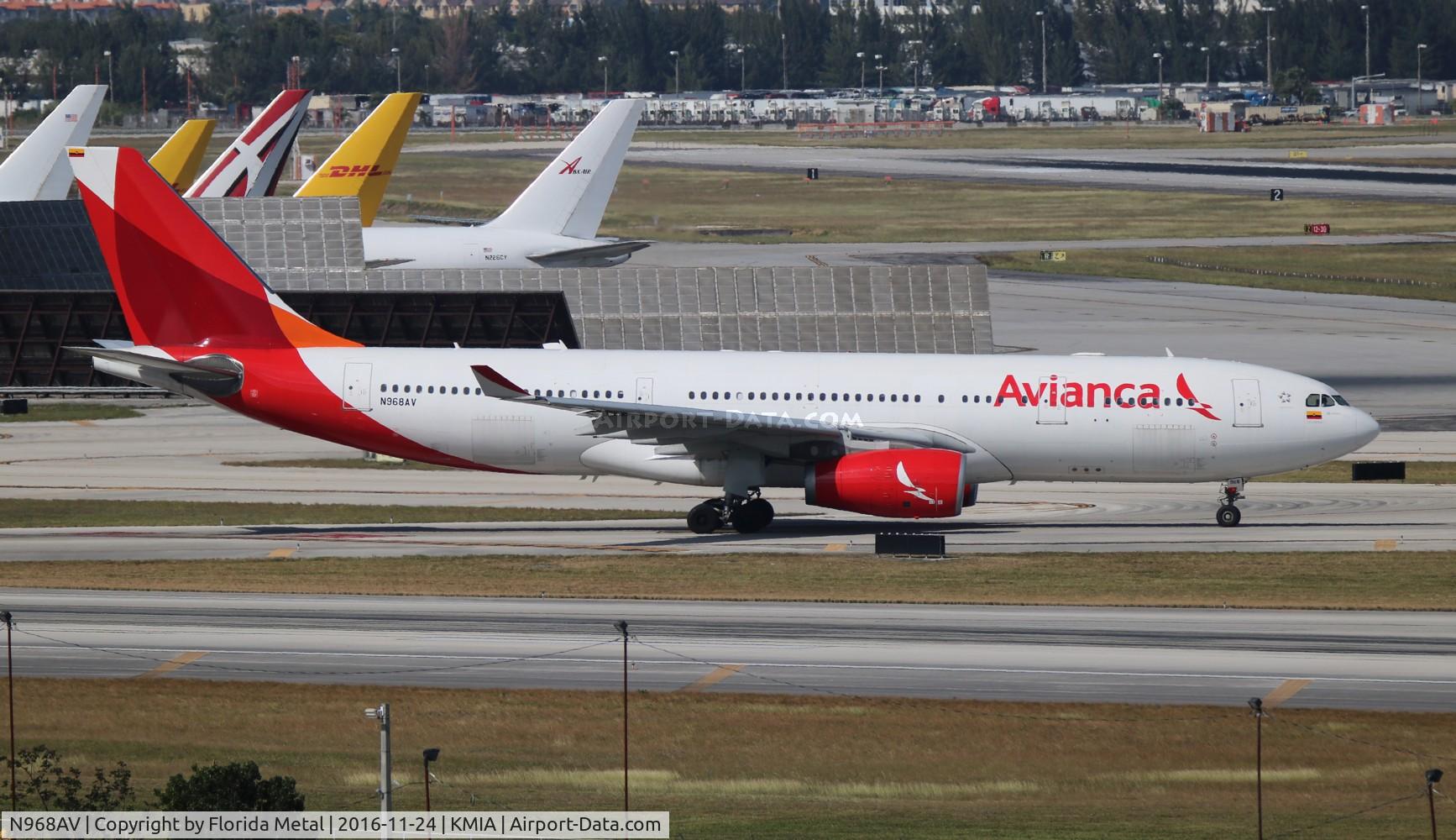 N968AV, 2009 Airbus A330-243 C/N 1009, Avianca
