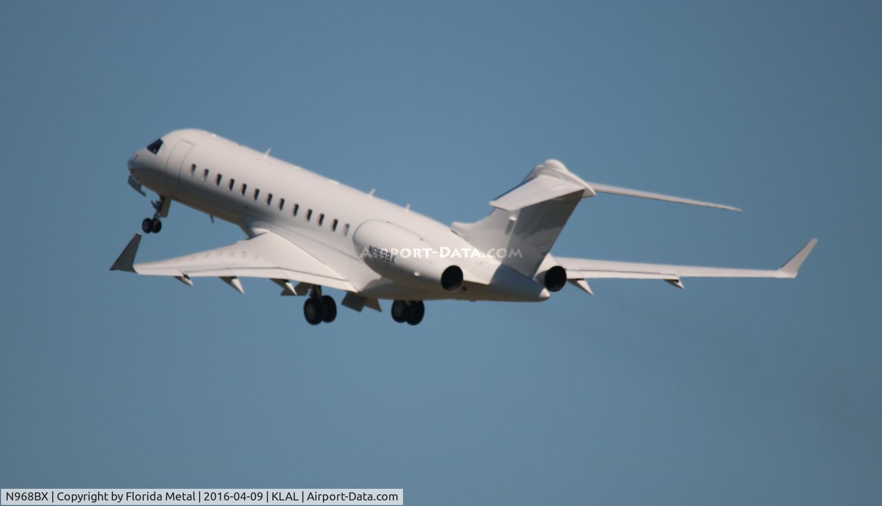 N968BX, 2015 Bombardier BD-700-1A10 Global 6000 C/N 9694, Global 6000