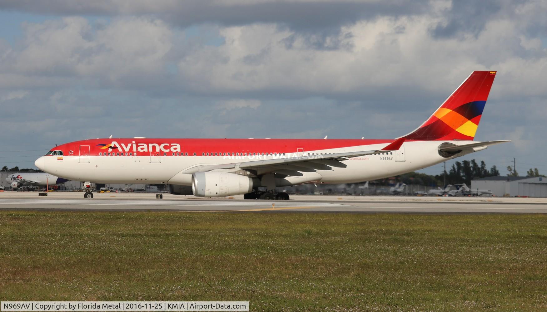 N969AV, 2009 Airbus A330-243 C/N 1016, Avianca