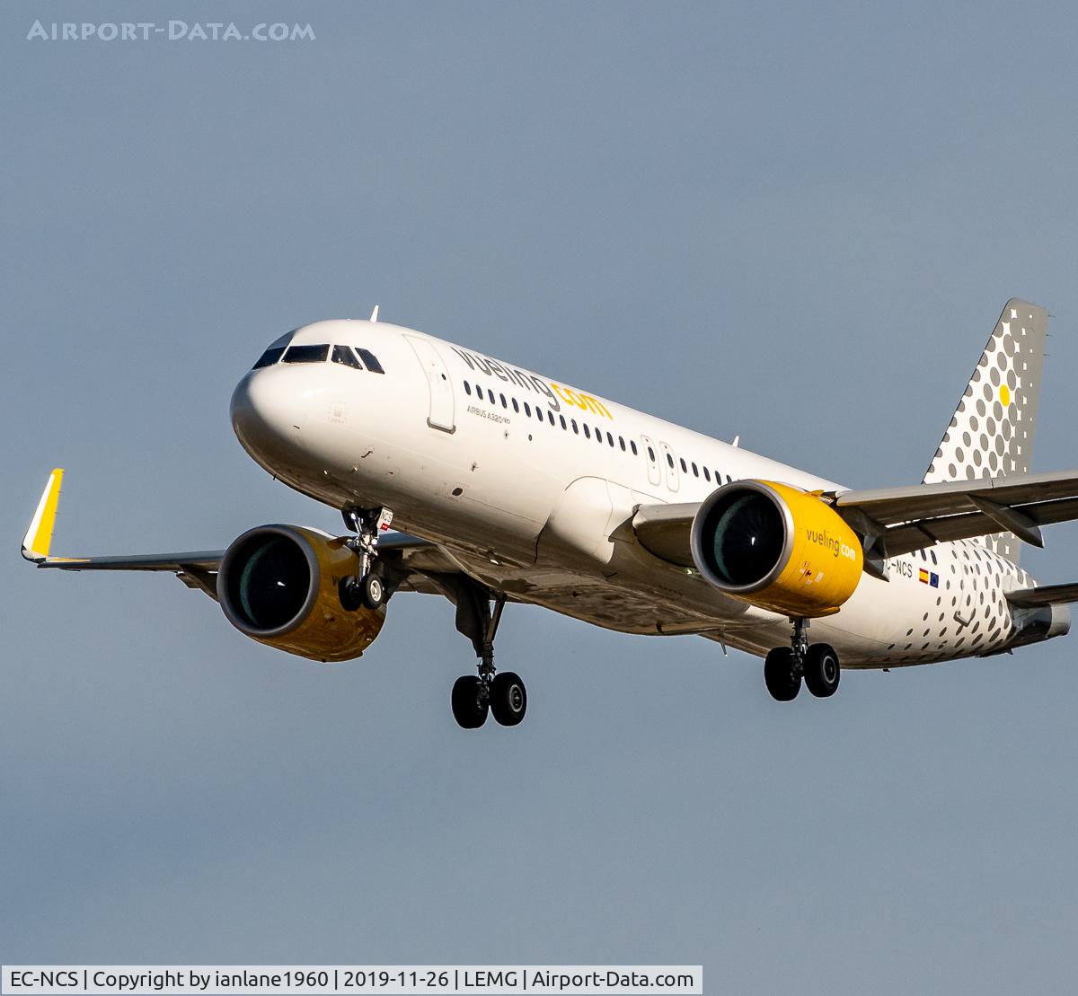 EC-NCS, 2019 Airbus A320-271N C/N 8818, Arriving at Malaga Costa Del Sol