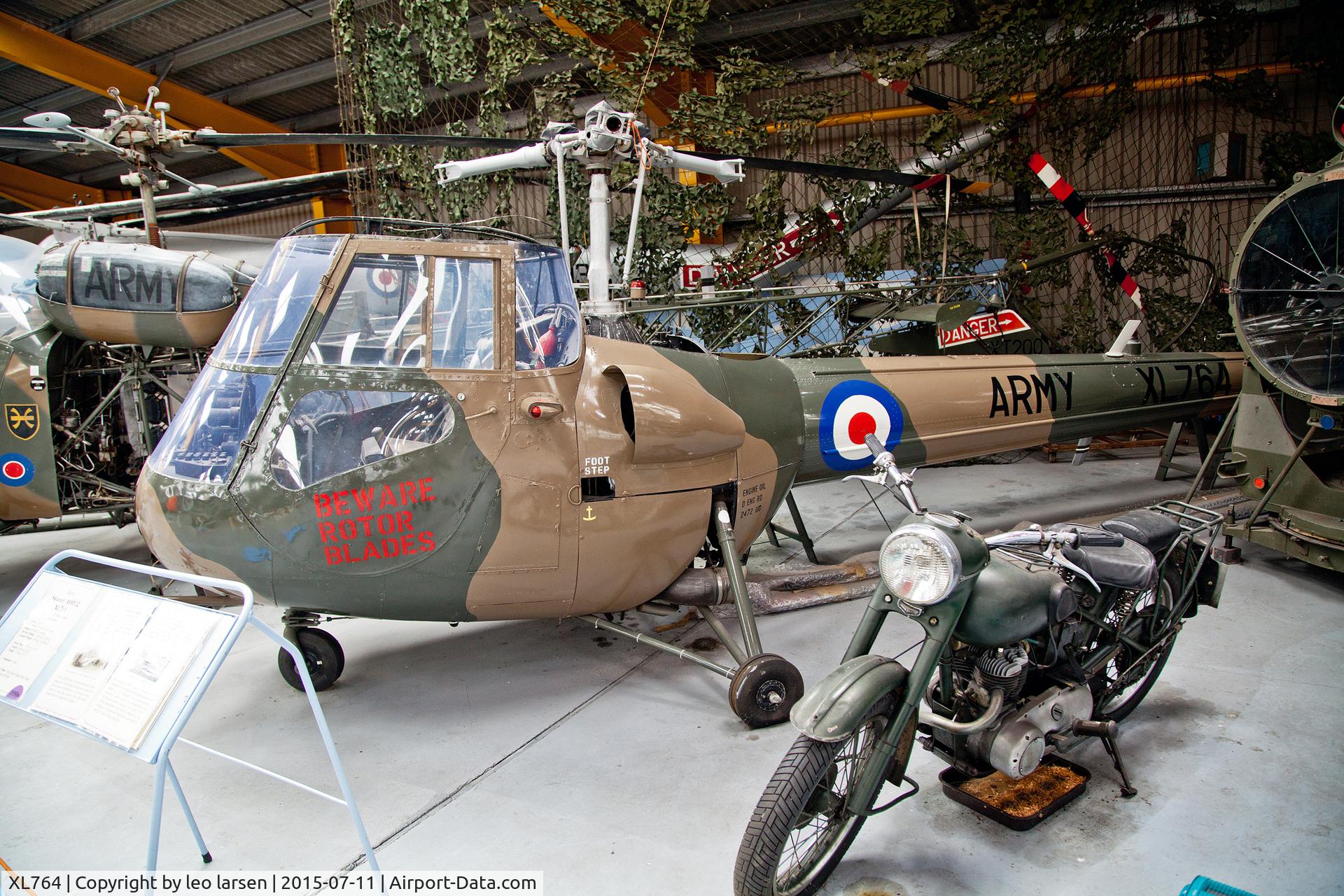 XL764, 1958 Saunders-Roe Skeeter AOP.12 C/N S2/5076, Newark Air Museum 11.7.2015
