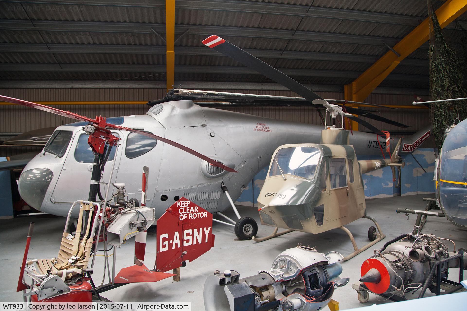 WT933, Bristol 171 Sycamore 3 C/N 12891, Newark Air Museum 11.7.2015